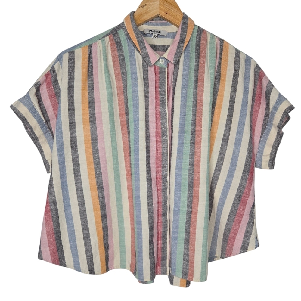 Madewell Multicolor Striped Button Down Shirt